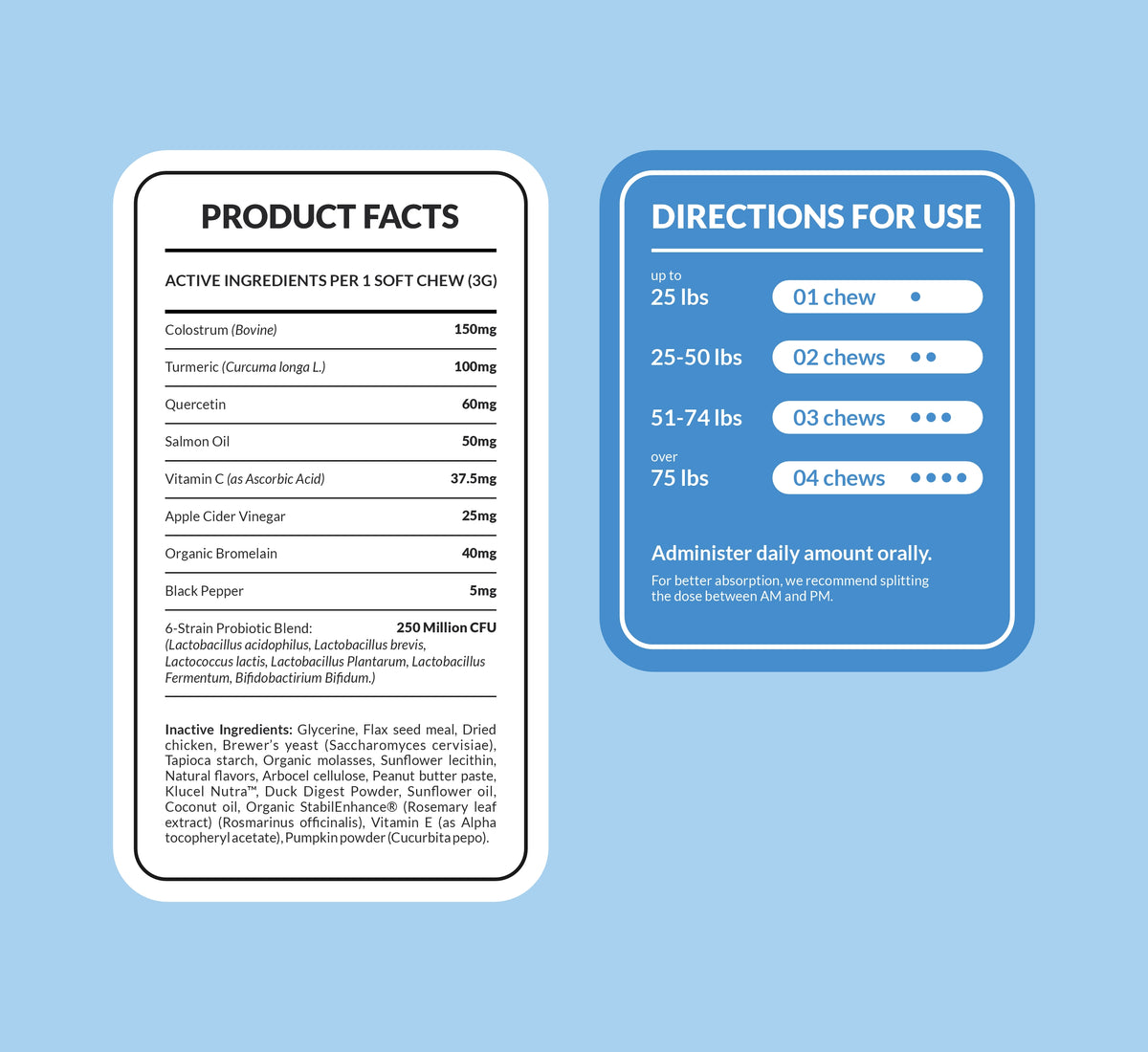 Alivio de las alergias en perros: 90 masticables blandos