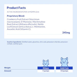 Cranberry Support for Cats - 2 oz (60ml)