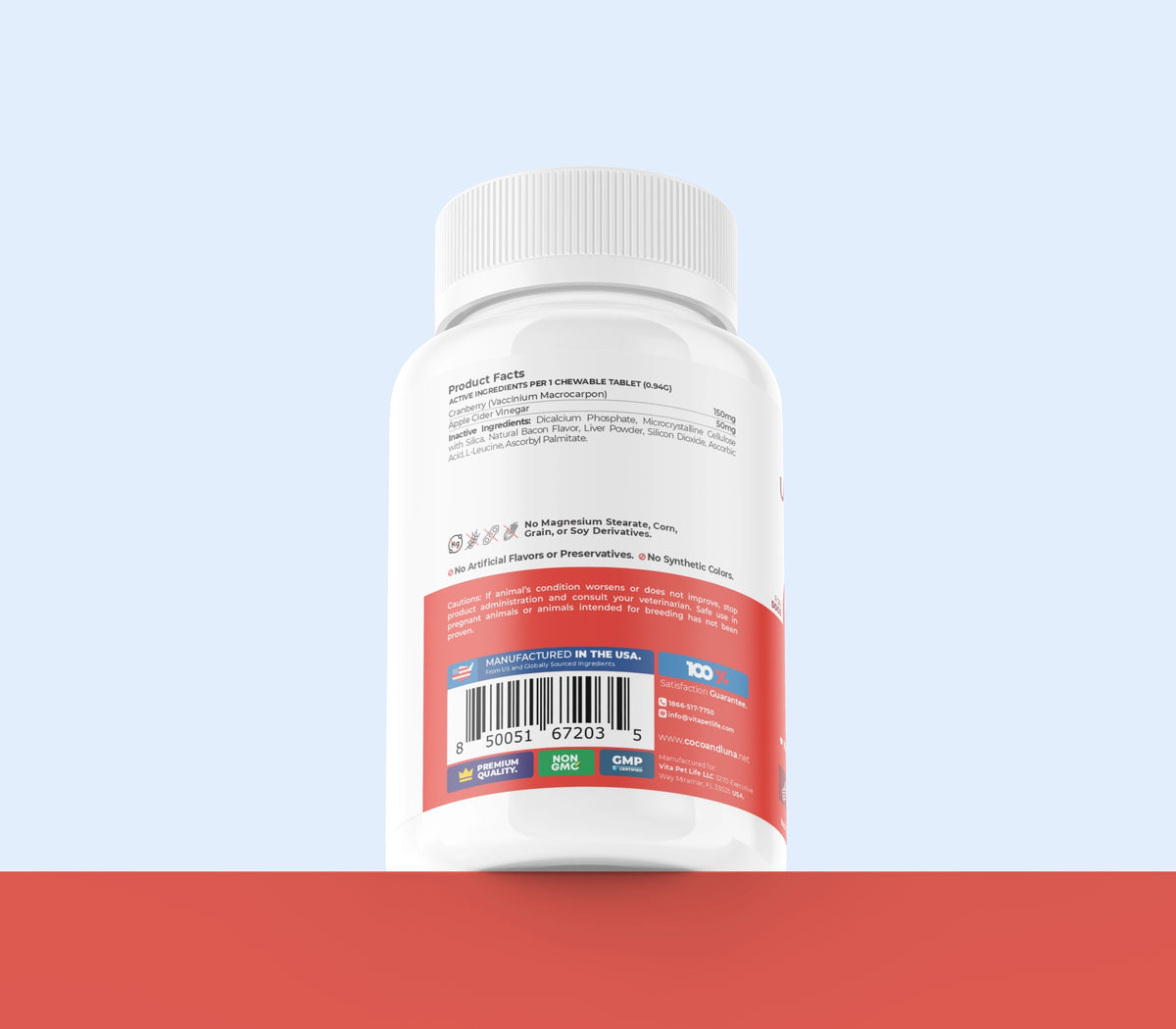 Urinary Tract Support for Dogs - 3 Pack (360 Chewable Tablets)